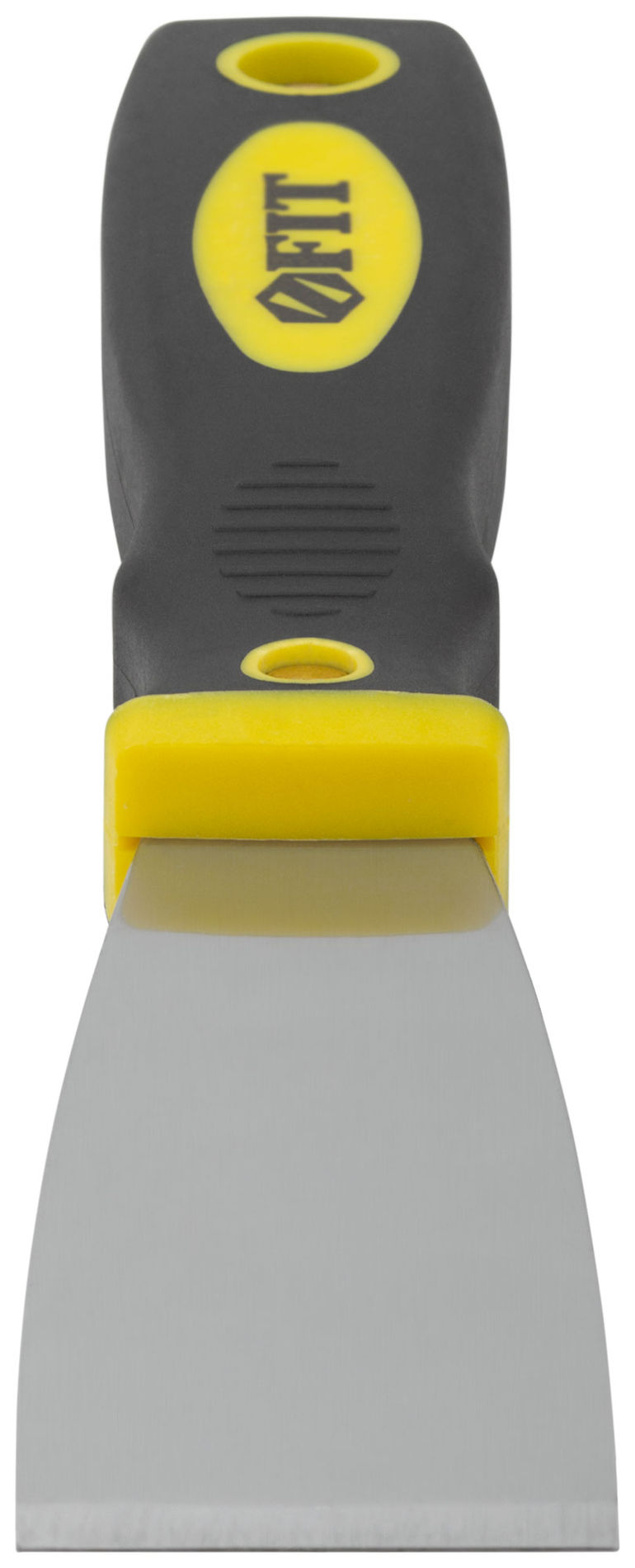 Шпатель для удаления ржавчины Профи, толщ. лезвия 1 мм, двухкомп.ручка с метал.бойком 1,5 (40 мм) (06671)