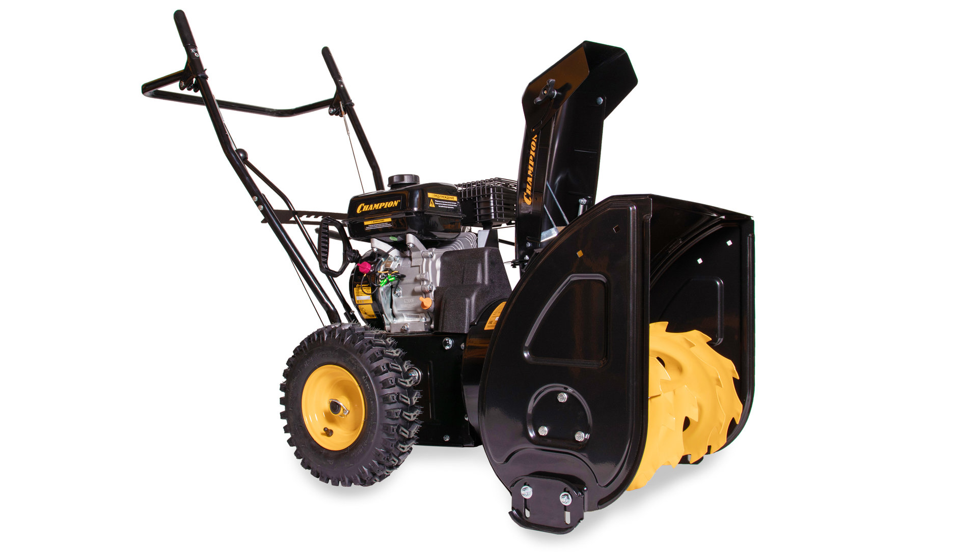 Снегоотбрасыватель CHAMPION ST656 (6,5лс 56см 5F/2R колеса 3,6л 72кг руч.стартер) (ST656)