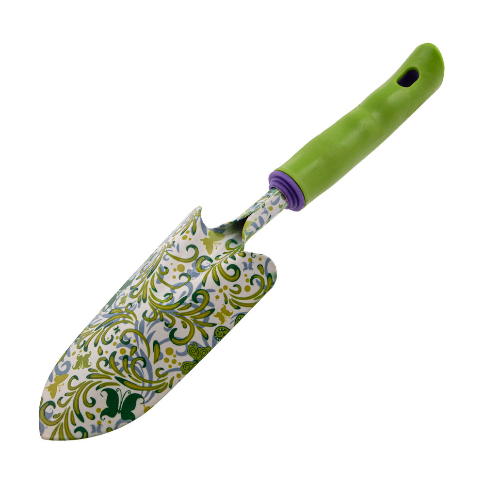 Совок посадочный широкий, 80 х 330 мм, стальной, пластиковая рукоятка, Flower Green, Palisad (62036)