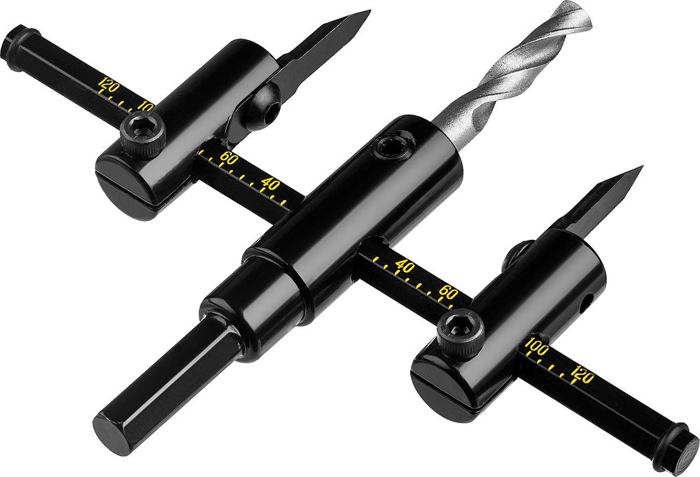 Сверло по дереву регулируемое двурезцовое d 30-120 мм Балеринка STAYER 2944