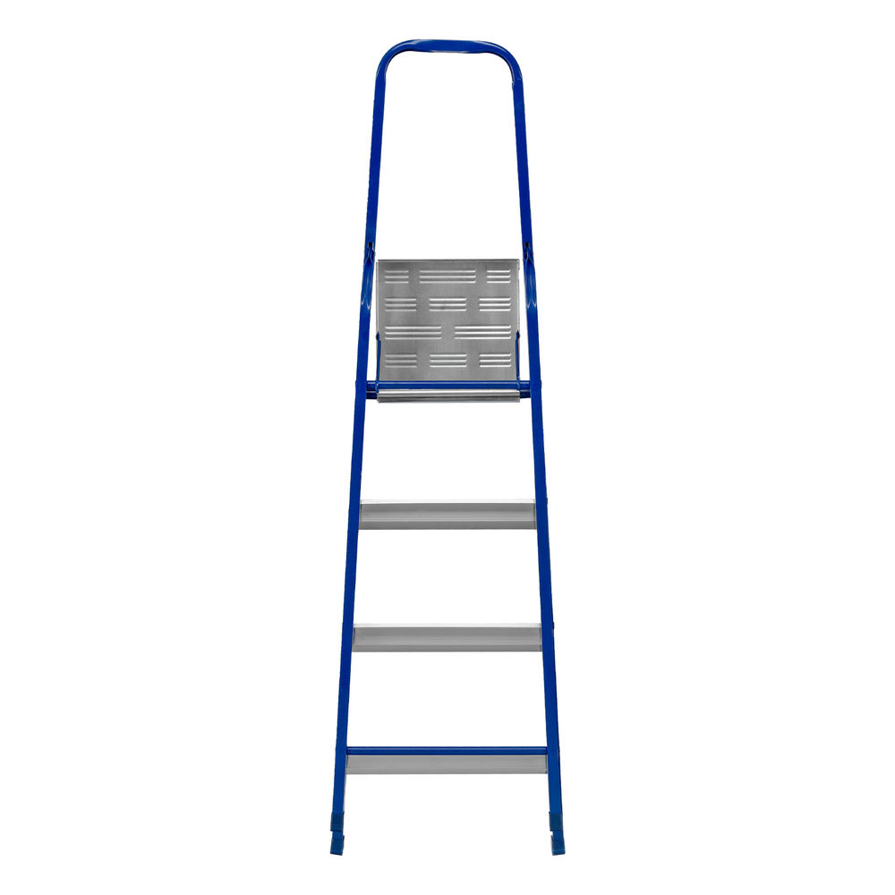 Стремянка, 4 ступени, стальной профиль, алюминиевые ступени Сибртех (97954)