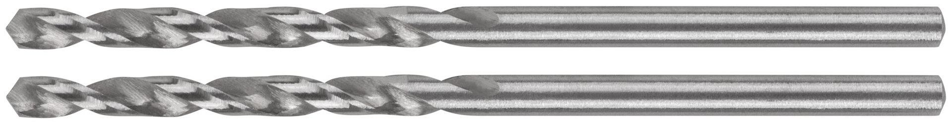 Сверла по металлу HSS в блистере, угол заточки 118°, 2,5 x 57 мм (2 шт.) (35504М)