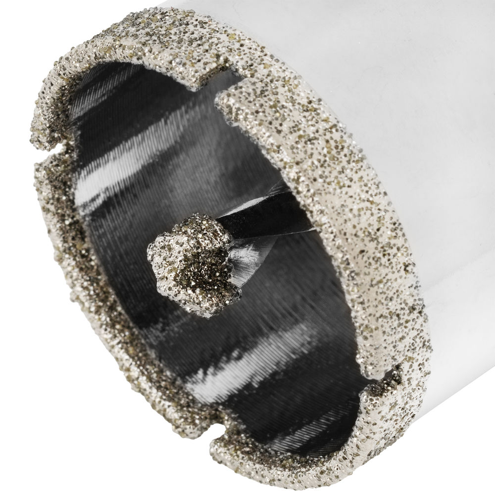 Сверло алмазное по керамограниту, 38 х 67 мм, трехгранный хвостовик Matrix (726383)