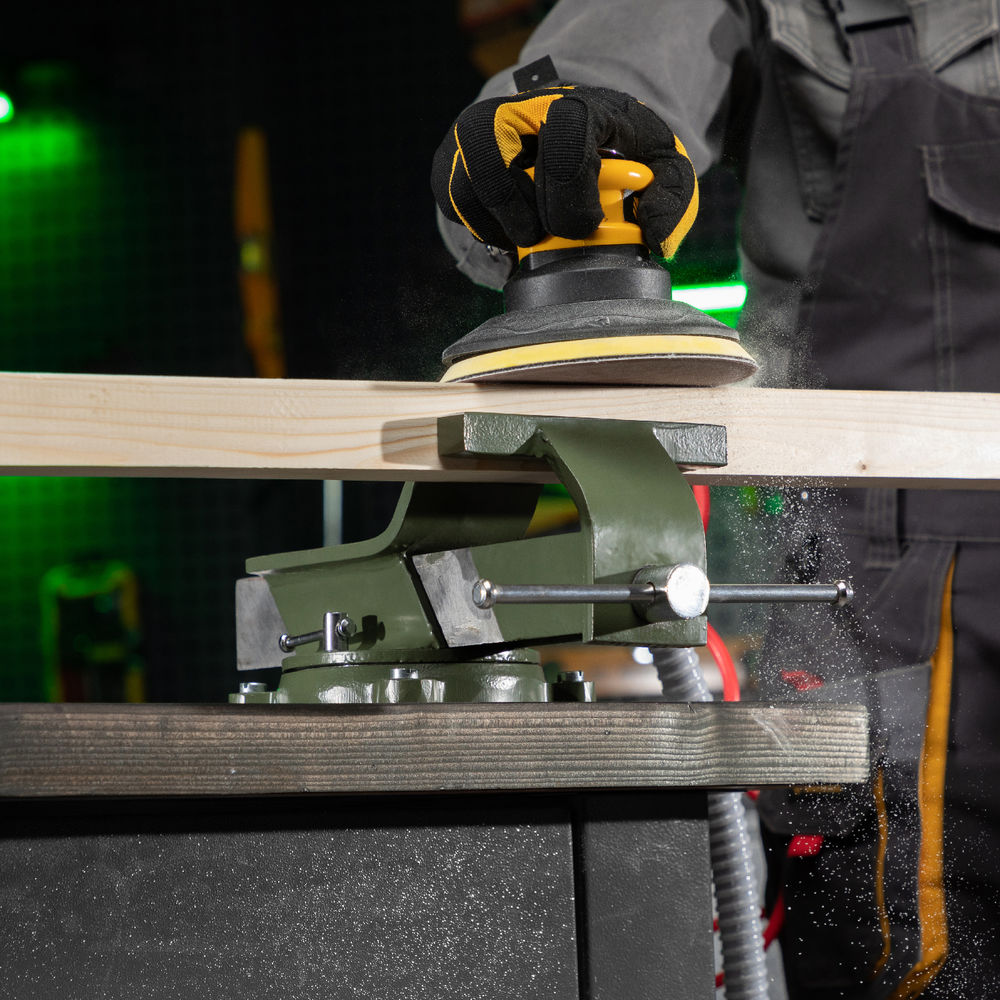 Тиски слесарные, 150 мм, стальные, поворотные Сибртех (18620)