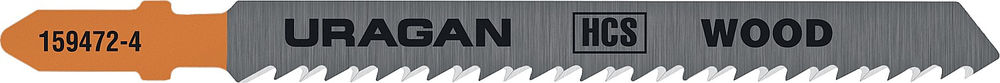 Полотна для лобзика T-хвост., HCS, шаг 2.5 мм, 75 мм, 2 шт T101B URAGAN 159472-2.5