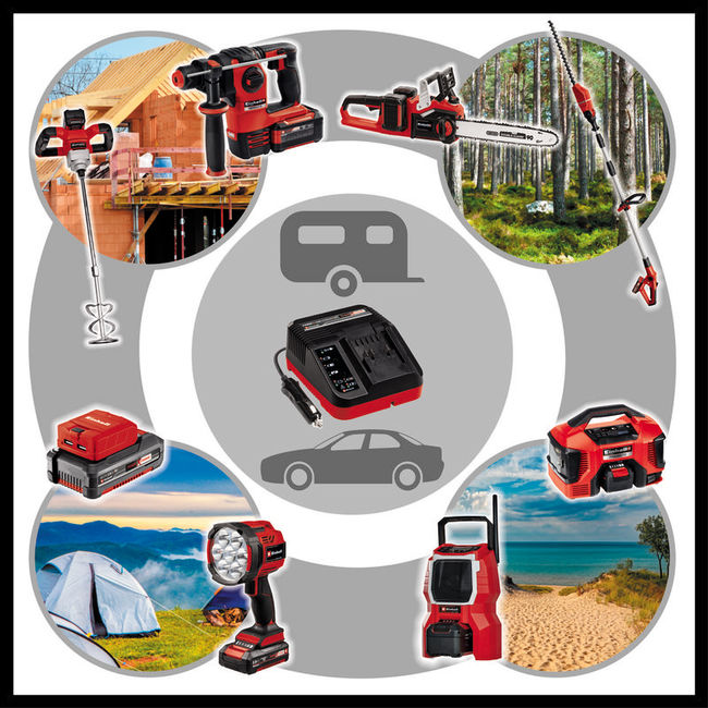 Устройство зарядное PXC Power X-Car Charger 3A, автомобильн.12В,защ.от глубокого разряда авт.батареи (4512113)