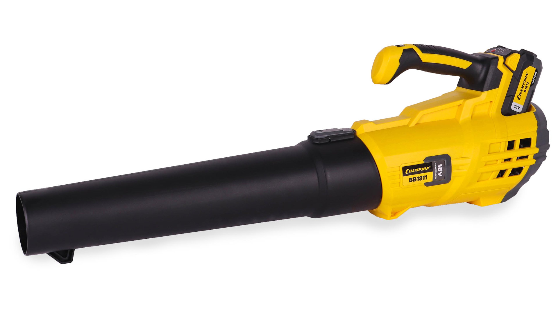 Воздуходувка аккумуляторная 18В4Ач Li-ion1,9кг12мин594м?/ч38м/сек безАКБиЗУ CHAMPION BB1811