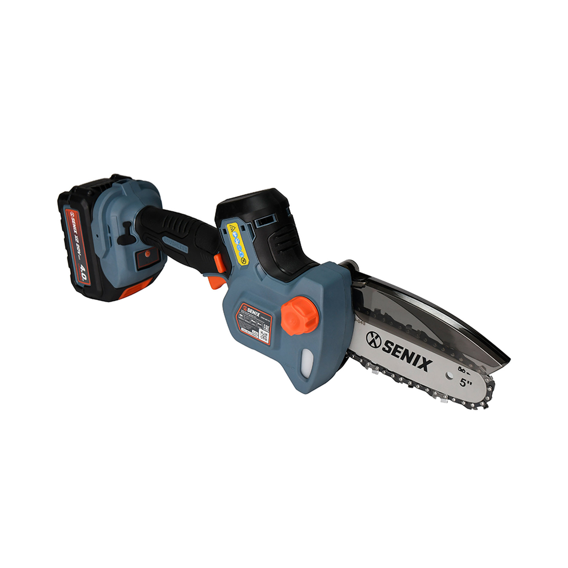 Пила цепная аккумуляторная, 12 см (5) X2 18В