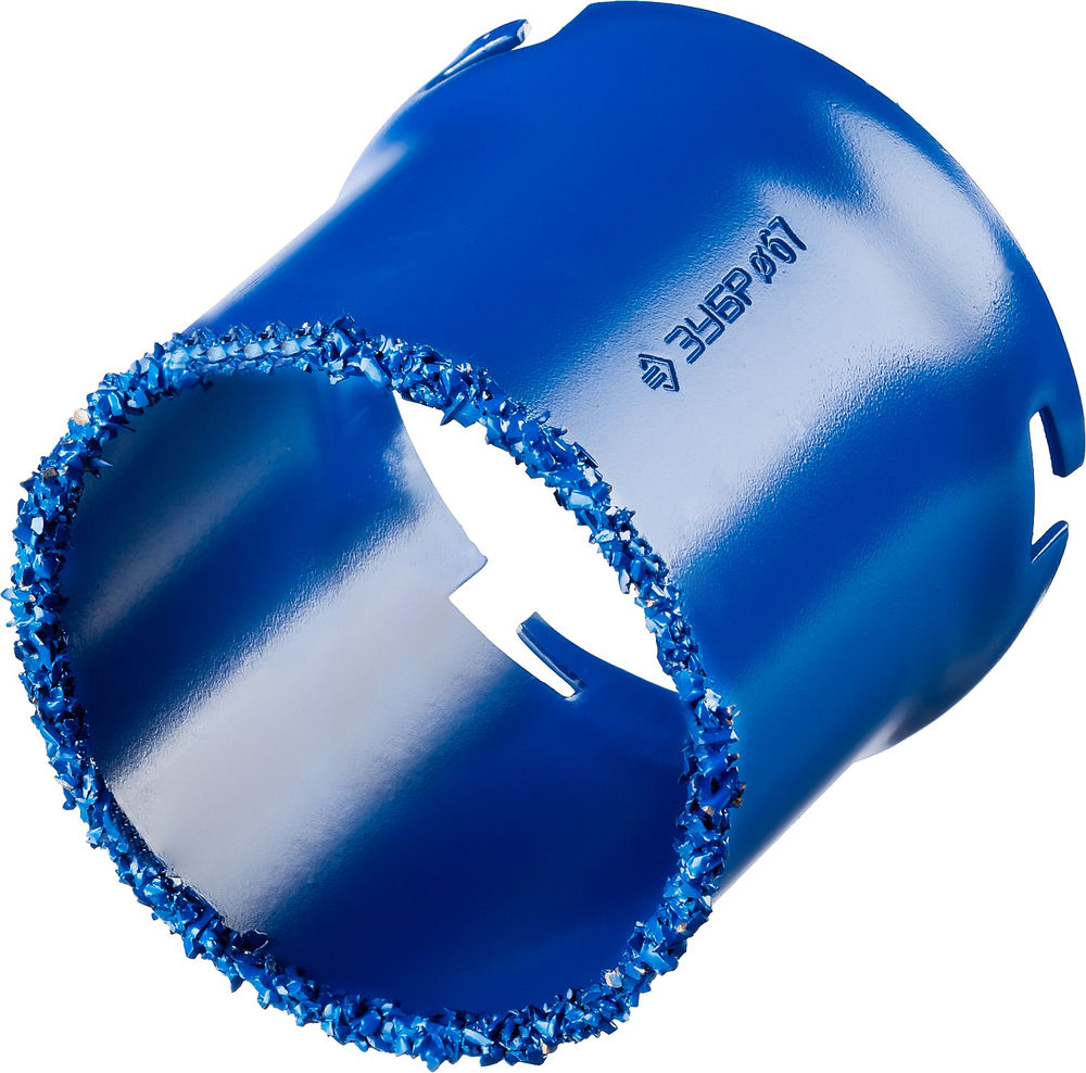 Коронка кольцевая 67 мм, L 55 мм, карбид вольфрама ЗУБР Профессионал 33350-67_z01