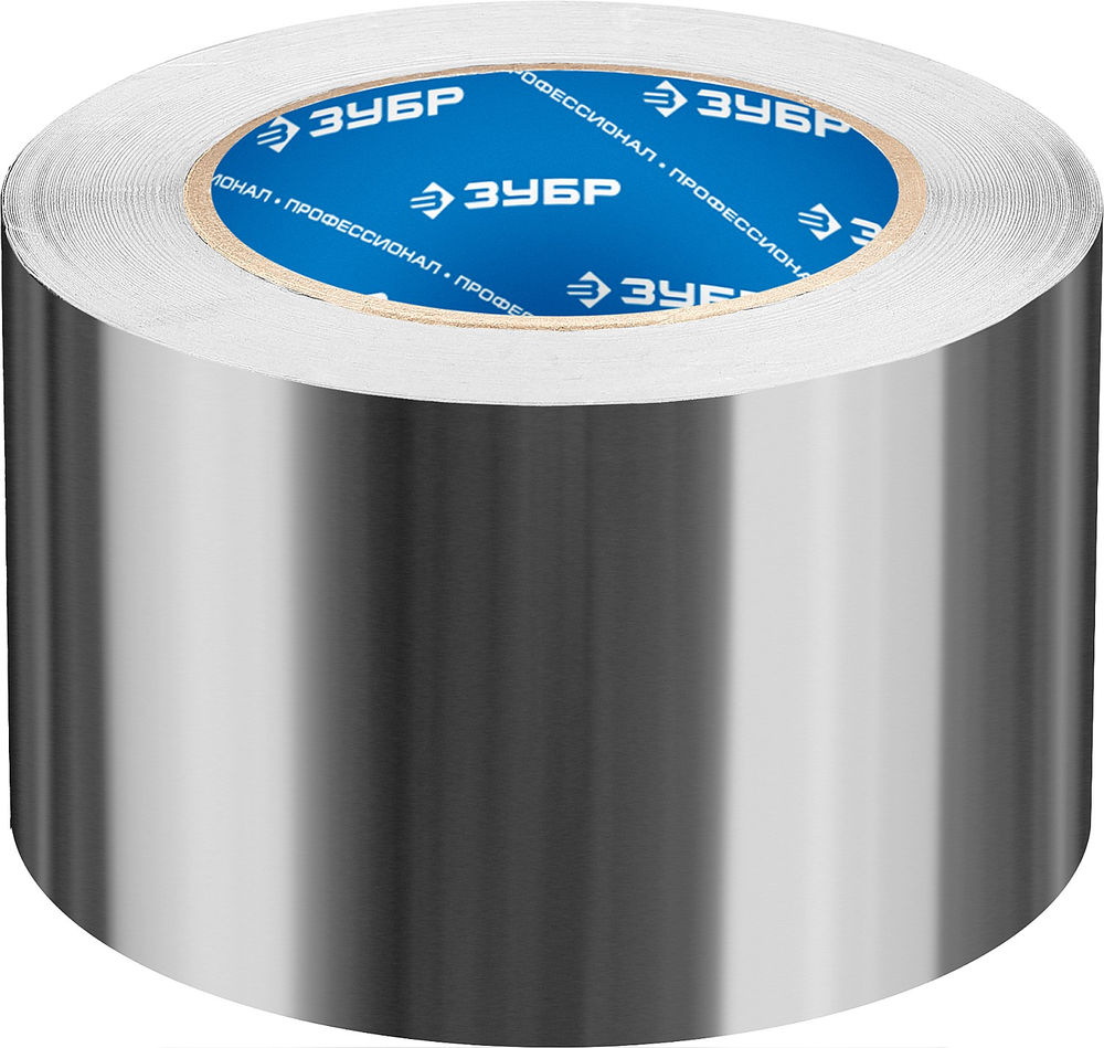 Лента алюминиевая самоклеящаяся 75 мм, 50 м, 60 гр/м2 ЗУБР Профессионал 12262-75-50