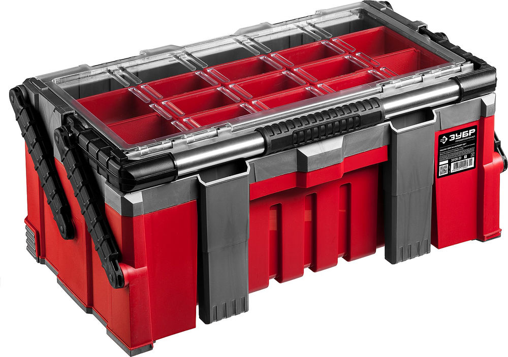 Пластиковый ящик для инструментов 567 х 314 х 245 мм 22 Профессионал ЗУБР КОМБО-22 38138-22