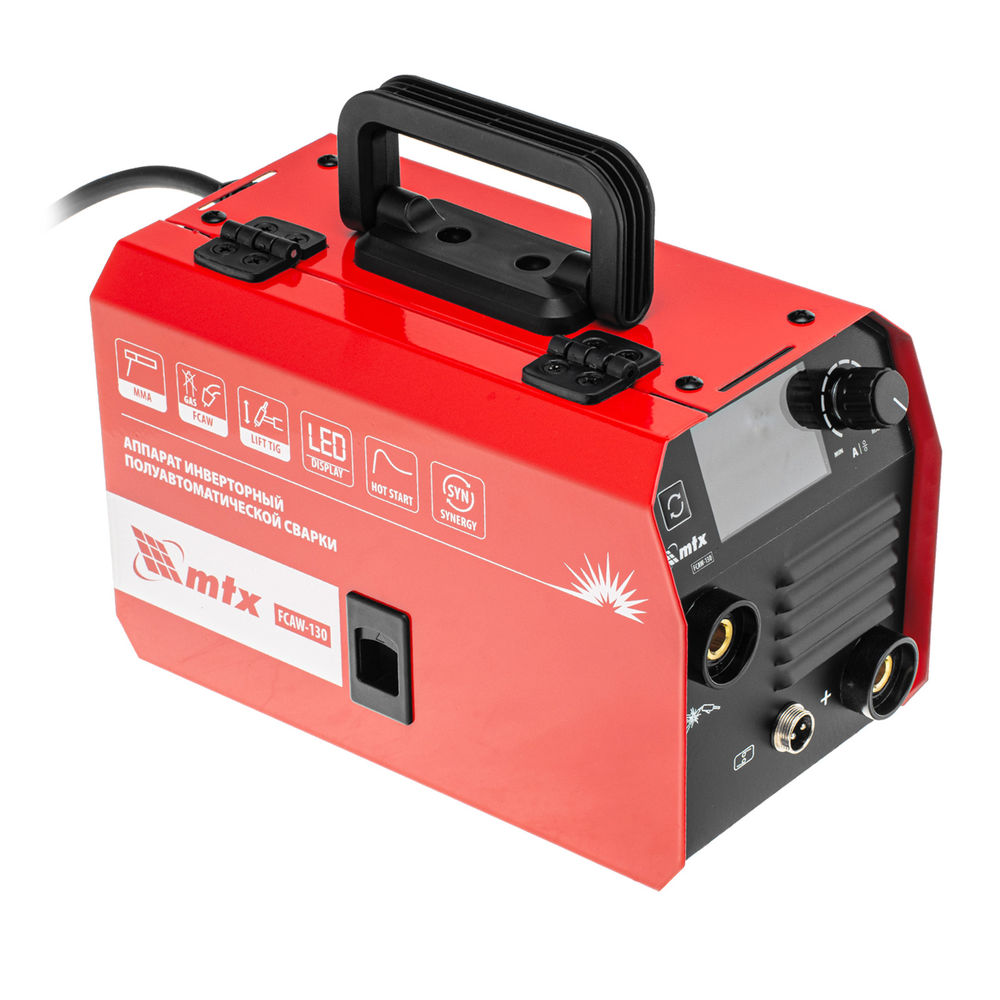 Аппарат инвертор. полуавтомат. cварки FCAW-130, 130 А, ПВ 60%// MTX (94300)