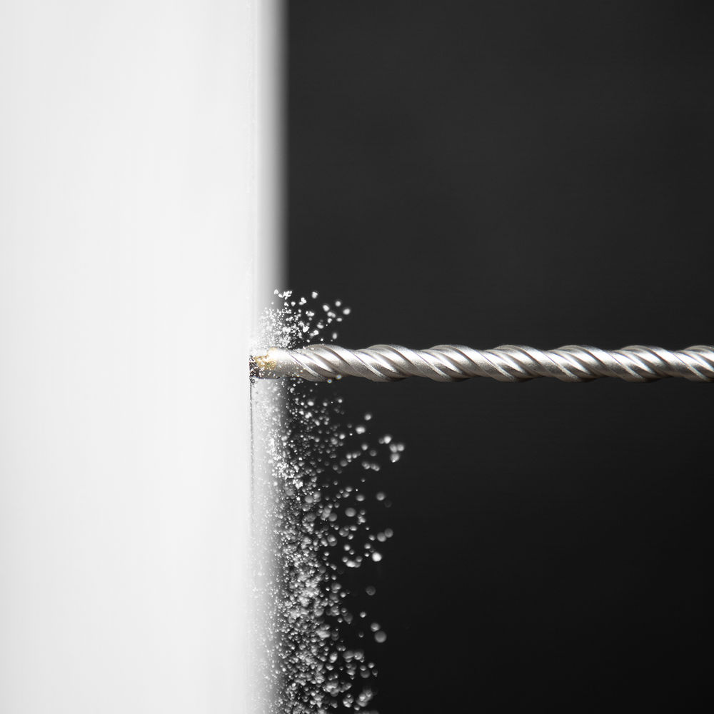 Бур по бетону, двойная спираль, три пылеотводящие кромки, 8 x 260 мм DENZEL (705014)