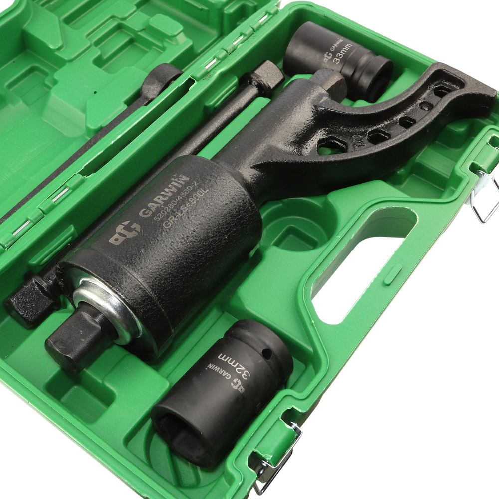 Гайковерт ручной с механическим редуктором, 310 мм, 1:69, 4800 Нм, головки 32, 33 мм, GARWIN PRO, GR-LS4800L