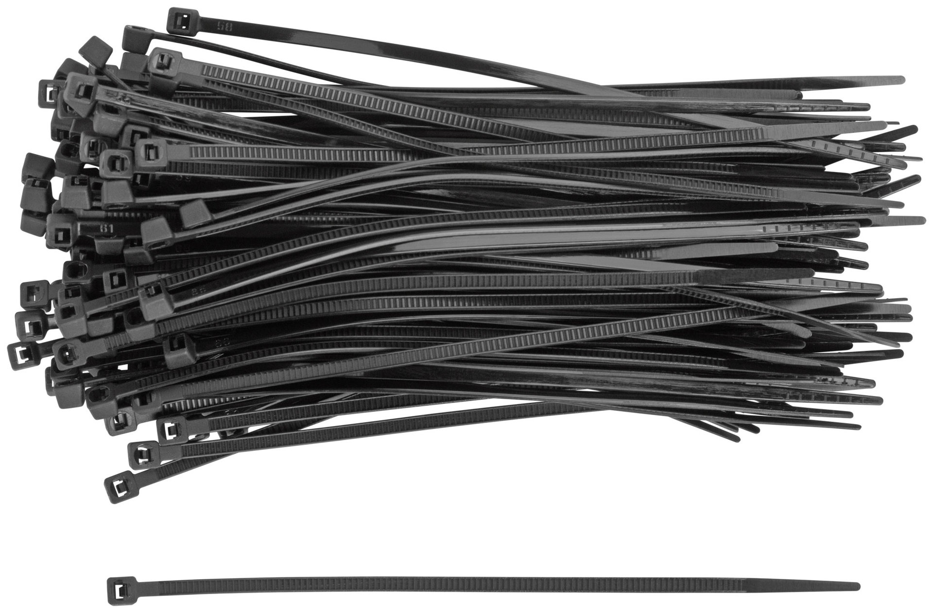 Хомуты нейлоновые, черные д/проводов 100 шт., 120x2,5 мм (60389)