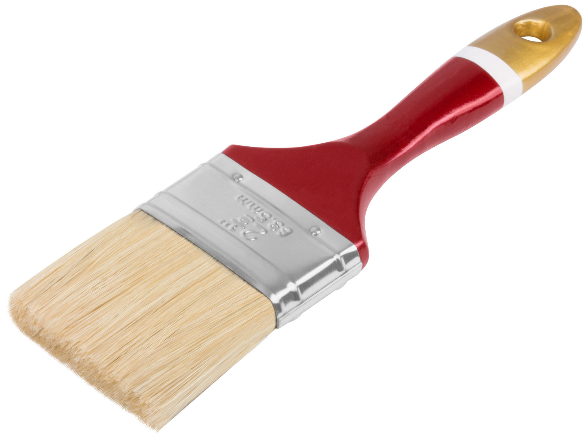 Кисть флейцевая Классик, натуральная светлая щетина, деревянная ручка 2,5 (63 мм) (01096)