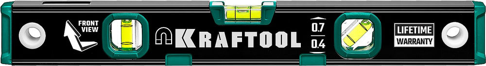 Магнитный уровень 400 мм, усиленный профиль, с зеркальным глазком KRAFTOOL 34785-40