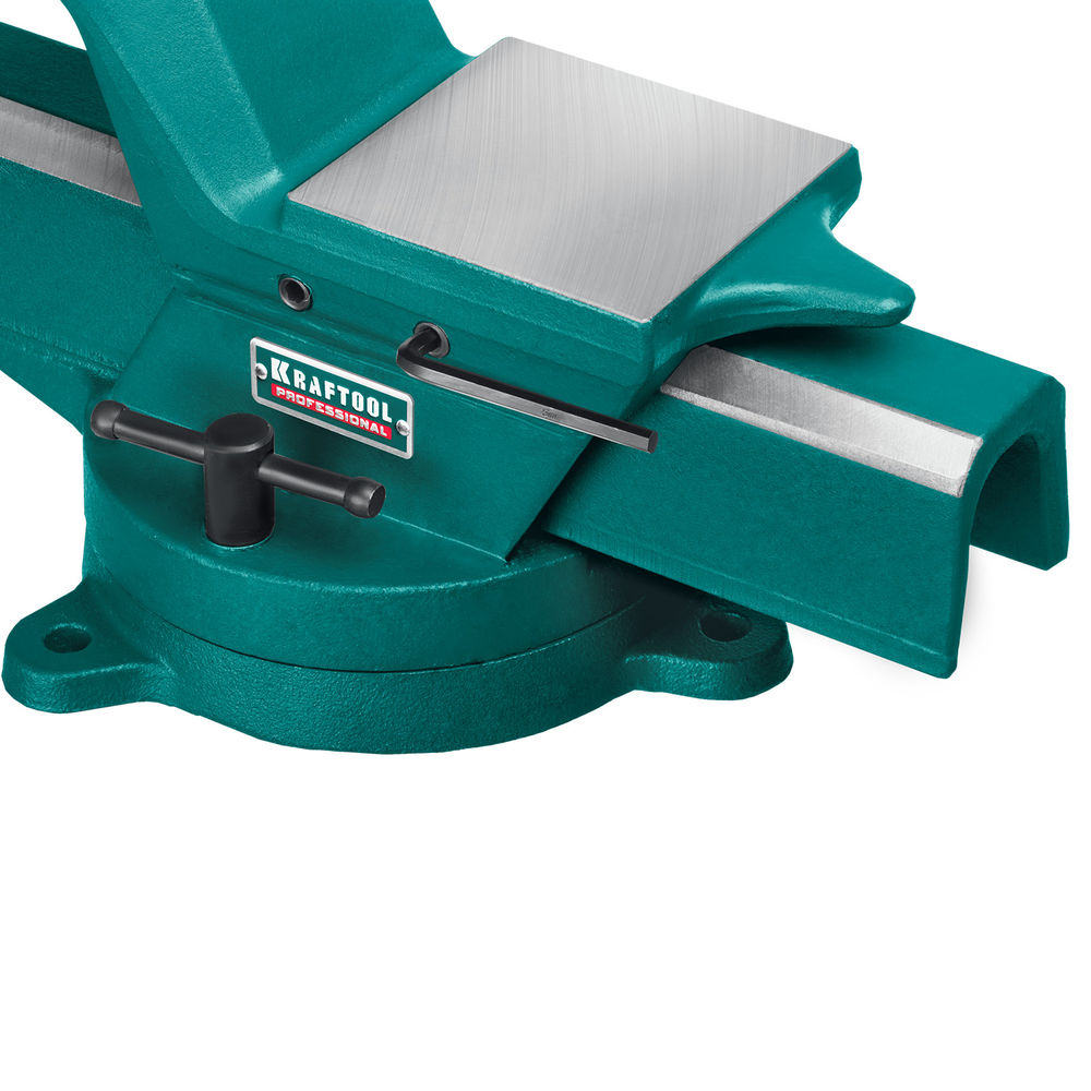 Кованые стальные тиски FORGE--155/200, с регулировкой компенсации люфта KRAFTOOL 32700-200