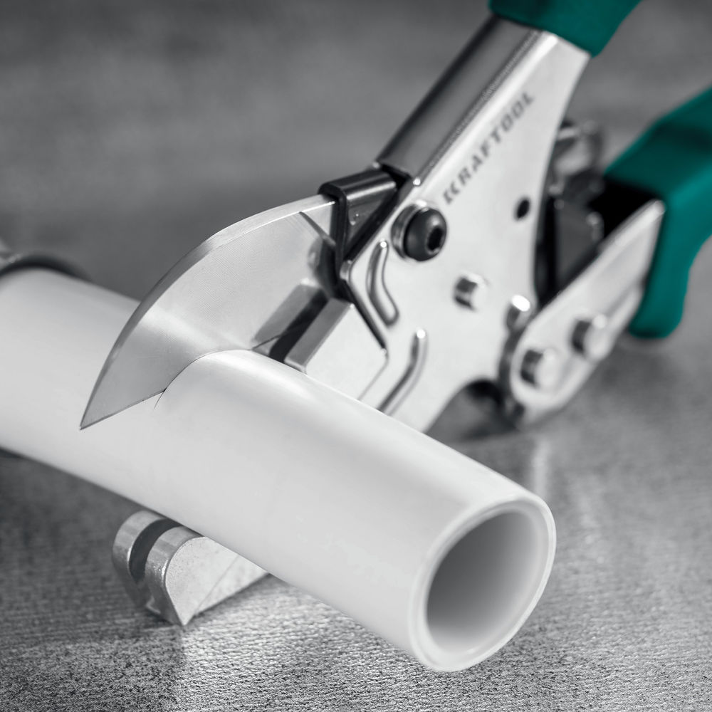Угловые ножницы MC-12, для различных профилей из пластика и резины, с набором сменных губок KRAFTOOL 23372-12