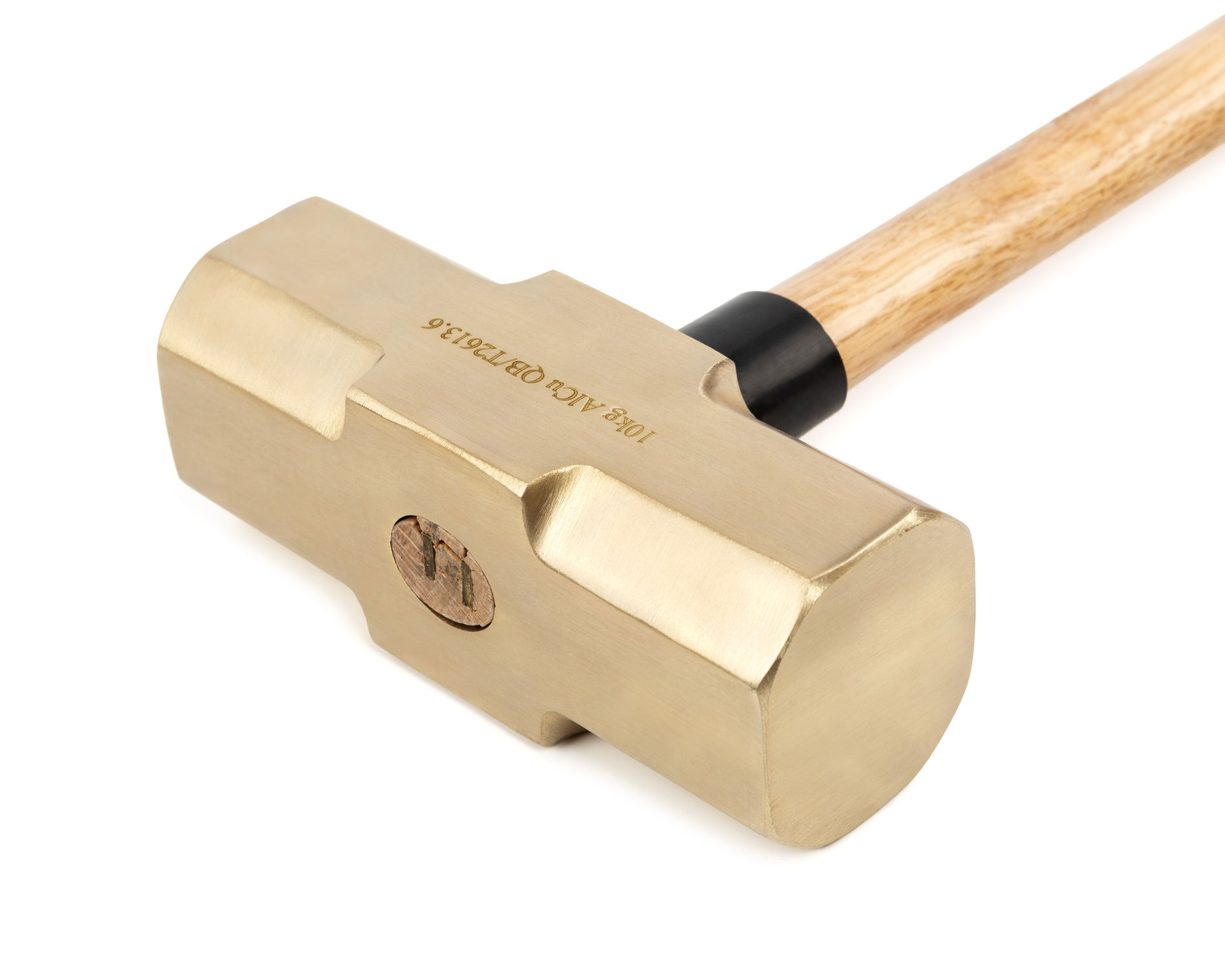 Кувалда тупоносая 10 кг AlCu рукоятка дерево искробезопасная, HORTZ