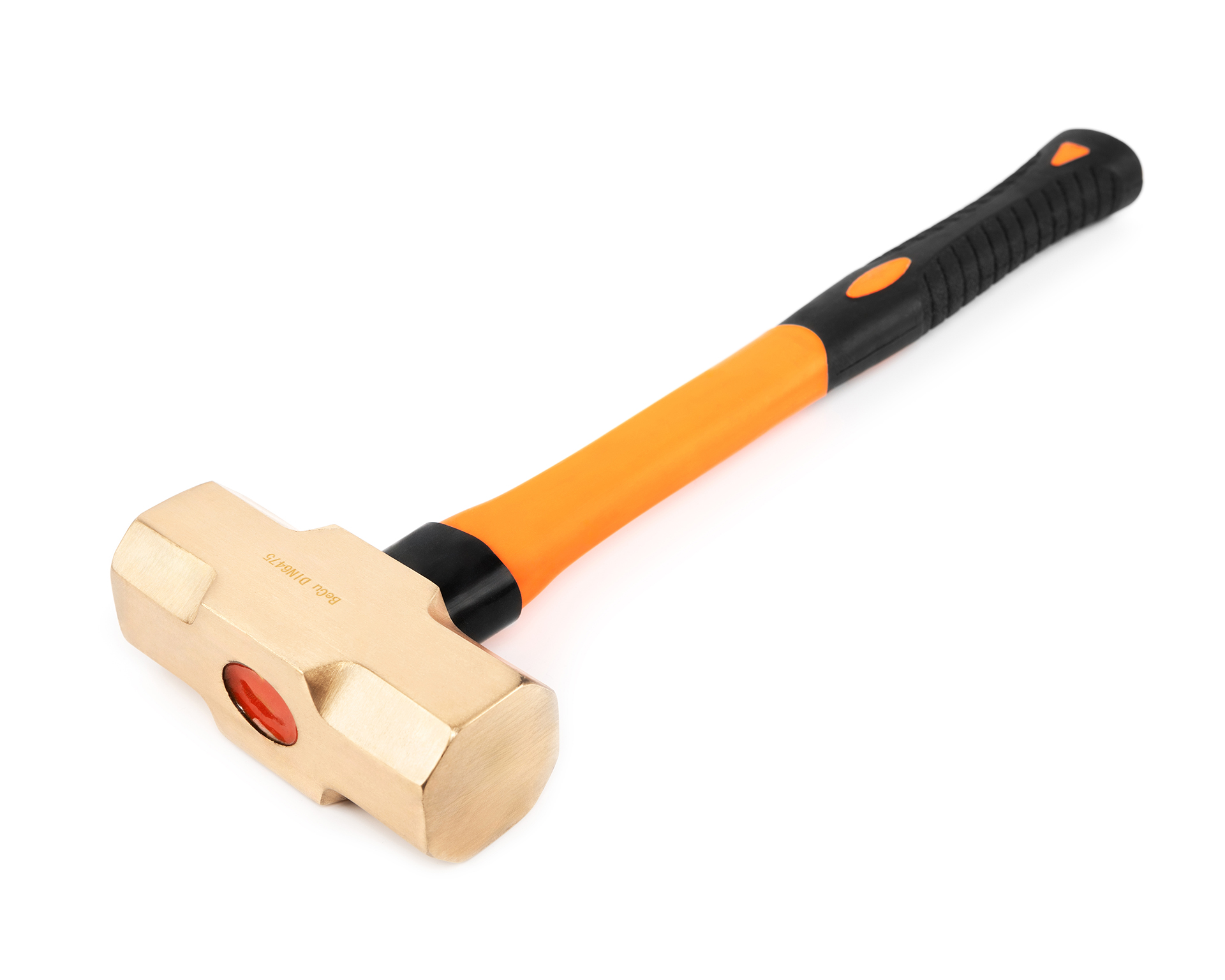 Кувалда тупоносая 6,4 кг BeCu рукоятка фибергласс искробезопасная 191-1032, HORTZ