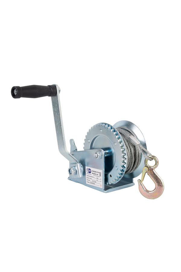 Лебедка ручная TOR ЛФ-1000 (FD) г/п 0,4 т длина троса 10 м (1006131)