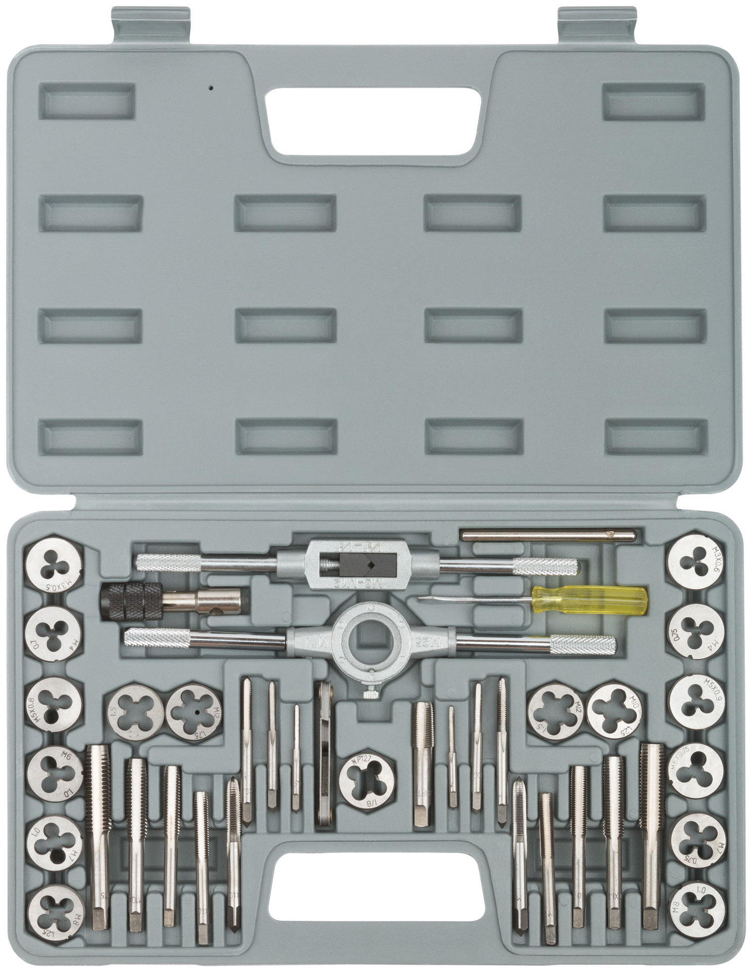 Лерки-метчики, легированная сталь Профи 40 шт., пластиковый кейс (70807)