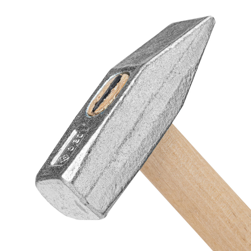 Молоток слесарный, 800 г, квадратный боек, деревянная рукоятка Россия