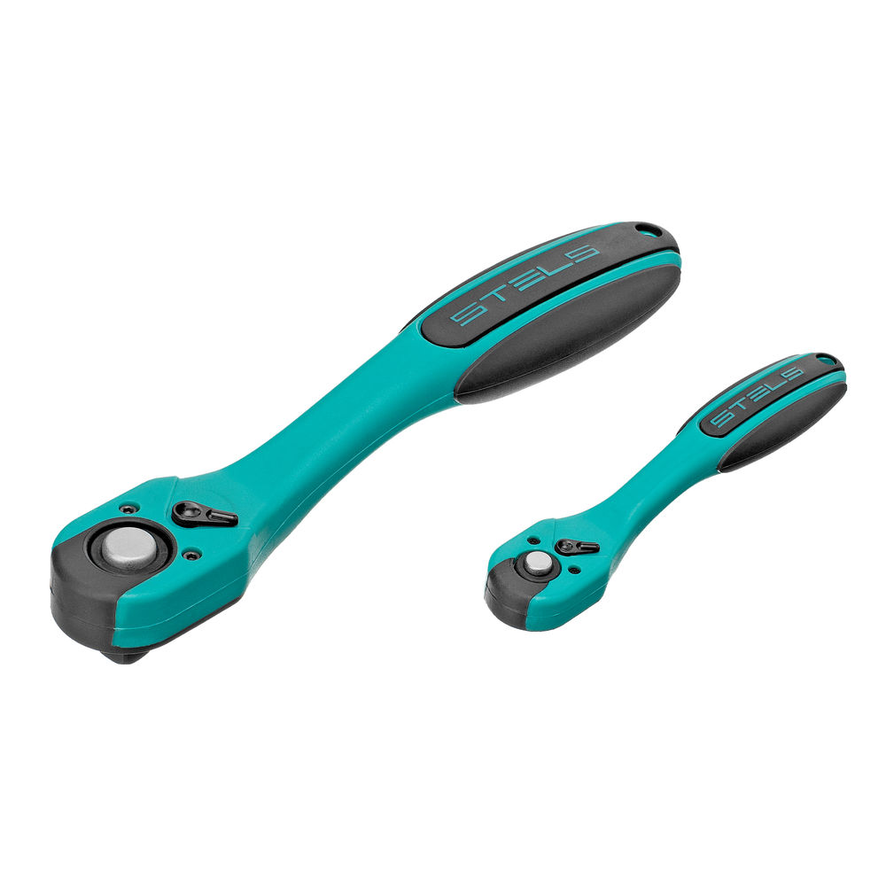 Набор инструментов, 1/2, 1/4, CrV, 12 гранные головки, пластиковый кейс, 76 предметов Stels