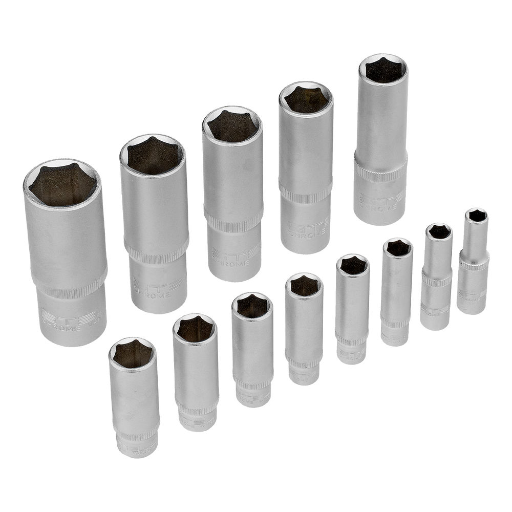 Набор инструментов 1/2, 1/4, CrV, 12 гранные головки, пластиковый кейс, 109 предмета Stels