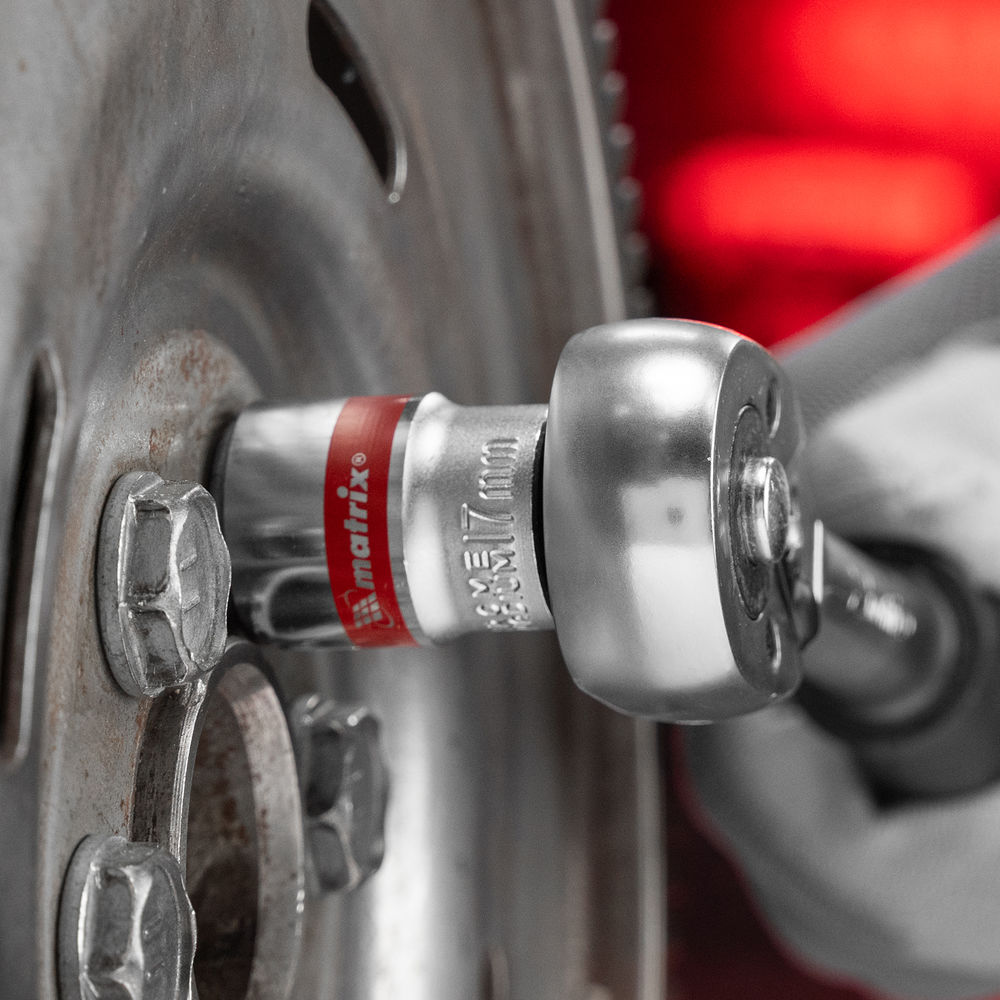 Набор торцевых головок, 3/8, 12 гранные, CrV, 9-19мм, 10 штук Matrix