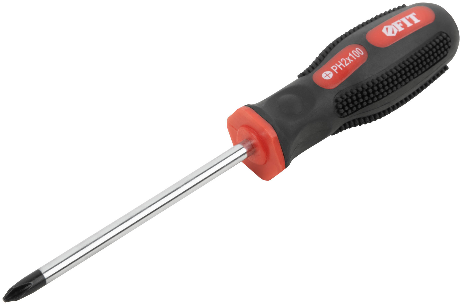 Отвертка Универсал, CrV сталь, прорезиненная ручка 6х100 мм РН2 (55114)