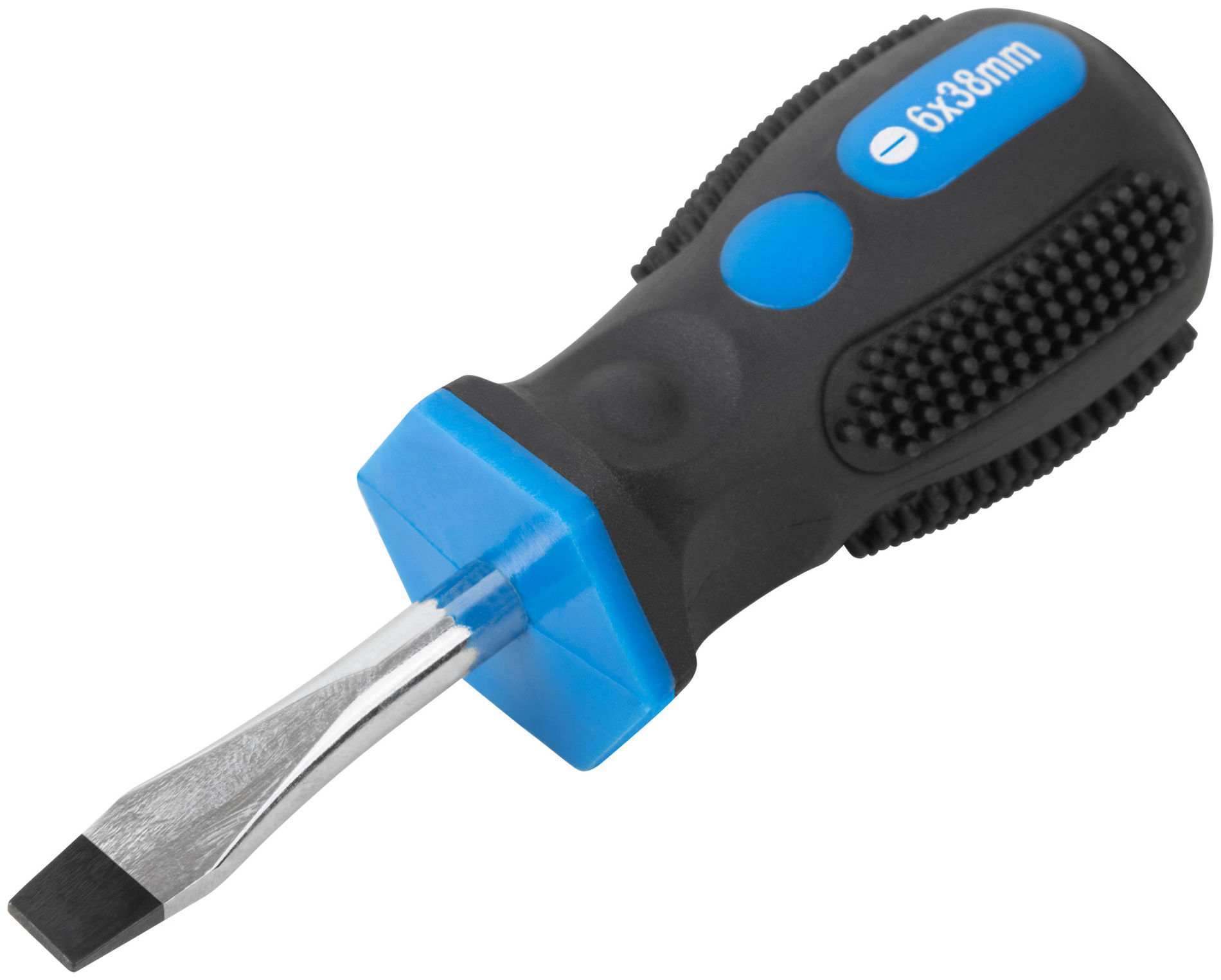 Отвертка Универсал, CrV сталь, прорезиненная ручка 6х38 мм SL (55142)