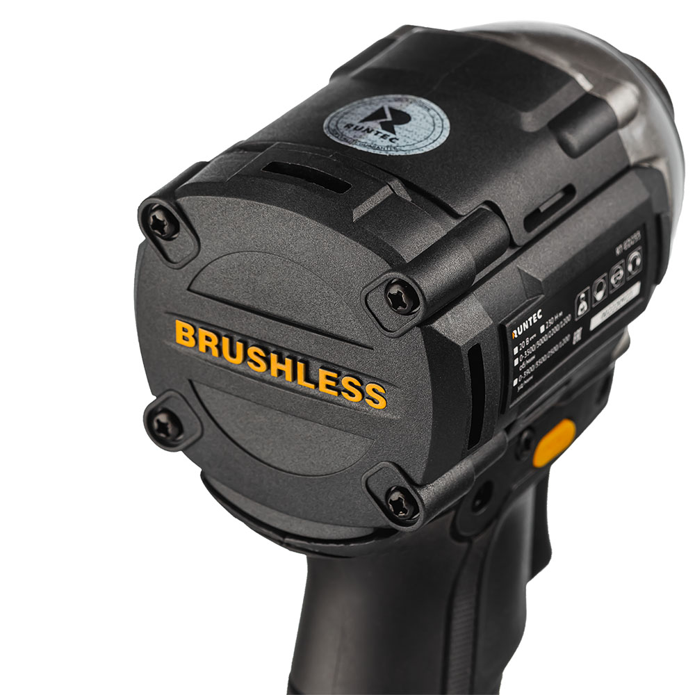 Винтоверт ударный аккумуляторный PRO 1/4, 20В, 2*2Ач, 230Нм RUNTEC RT-ED233