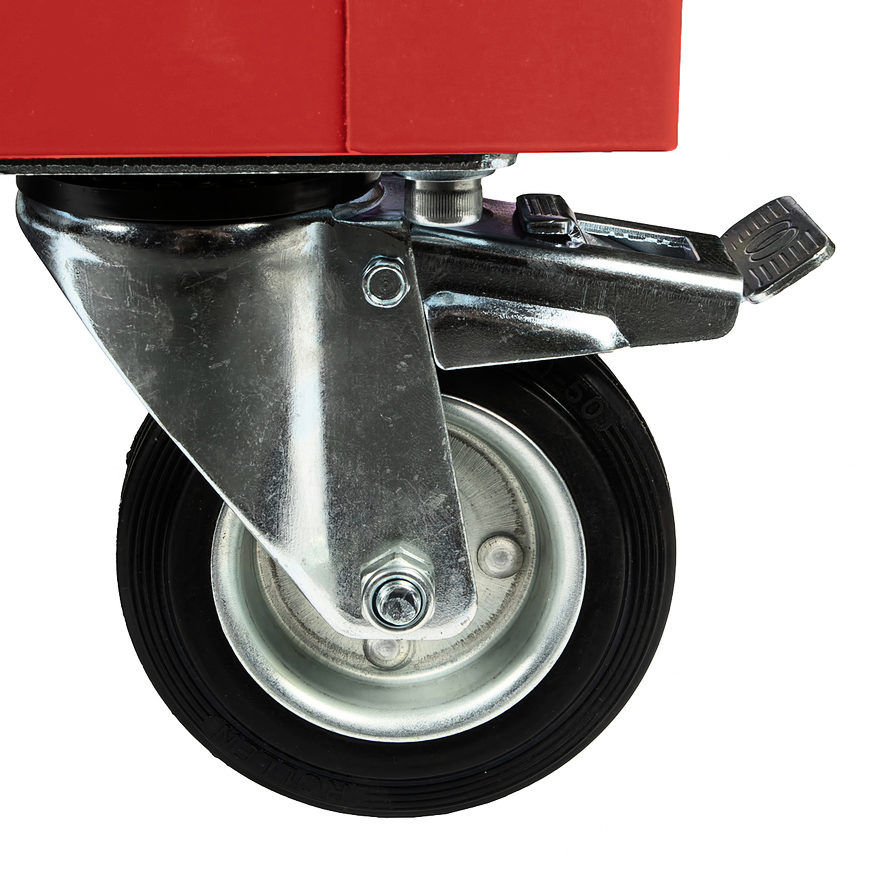 Тележка инструментальная 5 полочная Standart красная RUNTEC RTSTD-5R