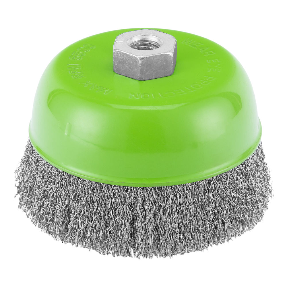 Щетка для УШМ, 125 мм, М14, чашка, витая проволока Сибртех (746067)