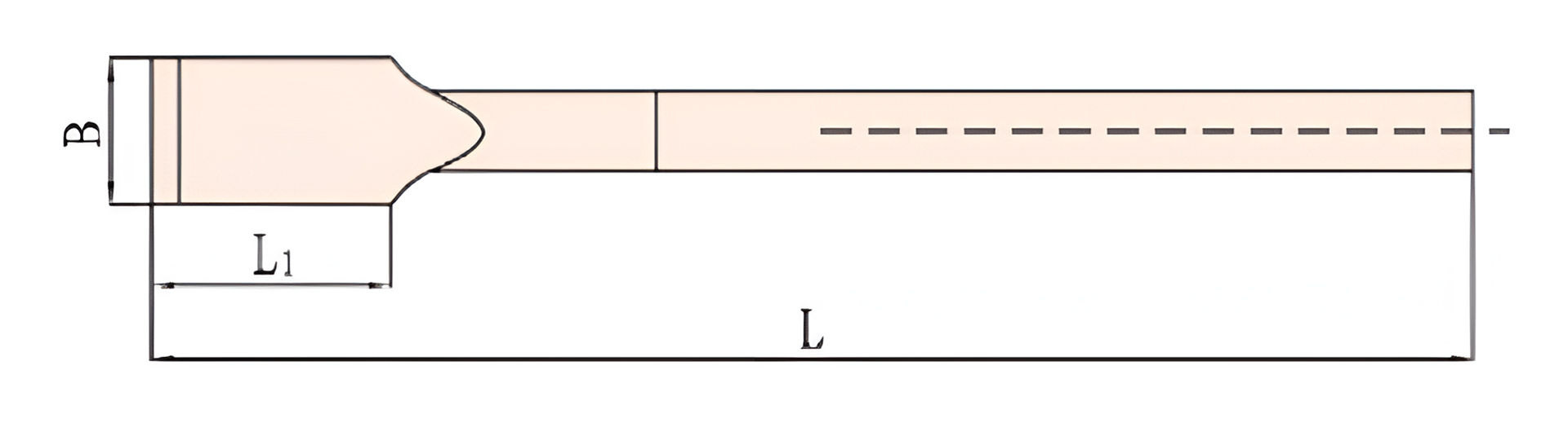 Шабер лопатка 150х765 мм рукоятка деревянная искробезопасный AlCu 212-1008, HORTZ