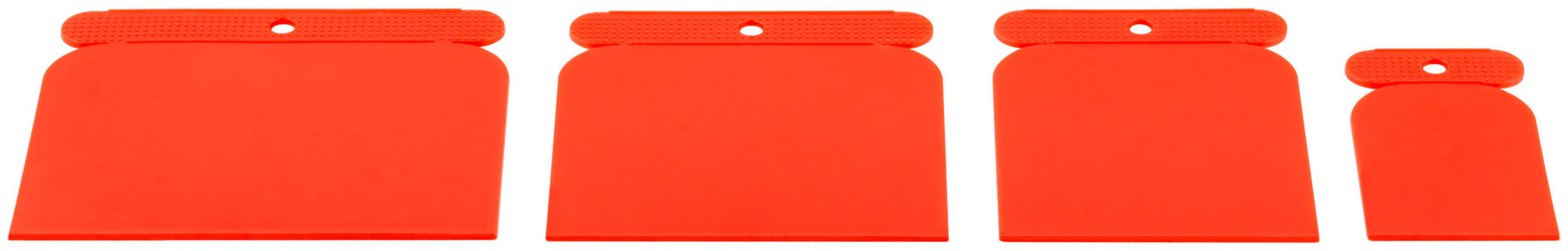 Шпатели пластиковые набор 4 шт.(Япончик) 50/80/100/120 мм (06752)