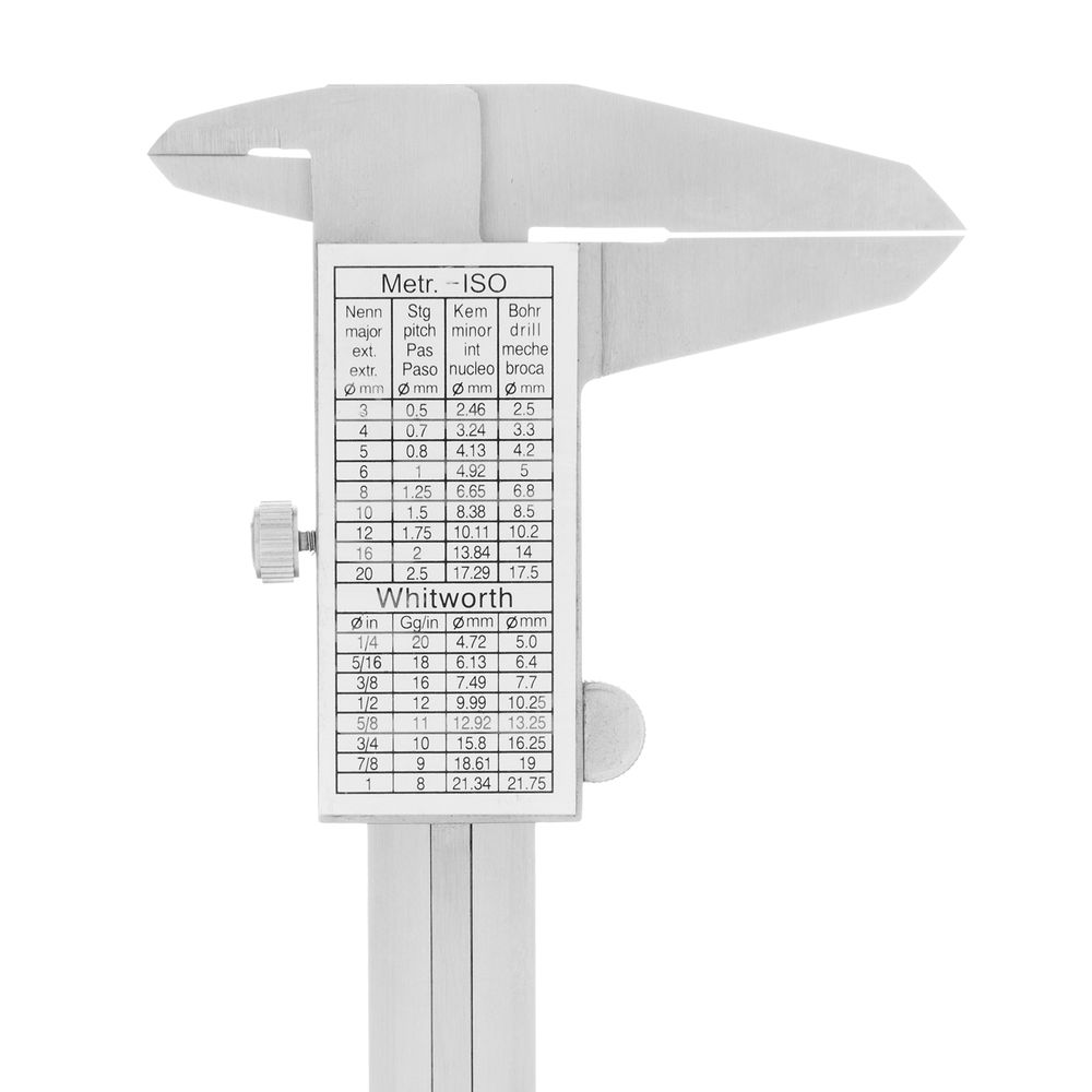 Штангенциркуль, 150 мм, 0.05 мм, нержавеющая сталь, с глубиномером Gross (31671)