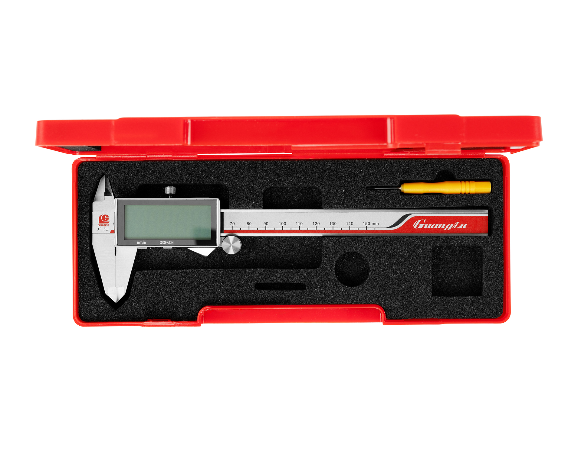 Штангенциркуль ШЦЦ-1-150 0,01 электр. широкоформатный 110-221GP Guanglu