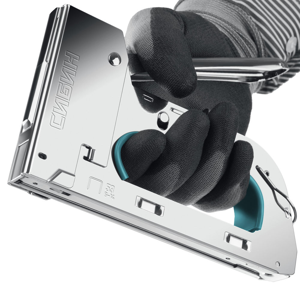 Стальной рессорный степлер тип 53 A/10/JT21 23GA 6 - 14 мм СИБИН УРМ-53 31538