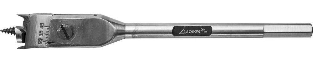 Сверло по дереву регулируемое перовое d 22-76 мм STAYER 2951-22-76