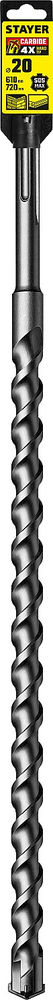 Бур SDS-max Professional Hercules-4Х STAYER 20x610/720 мм 29370-610-20  