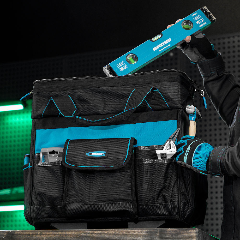 Сумка для инструмента, 460х240х340мм, выдвижная рукоятка, колеса Gross