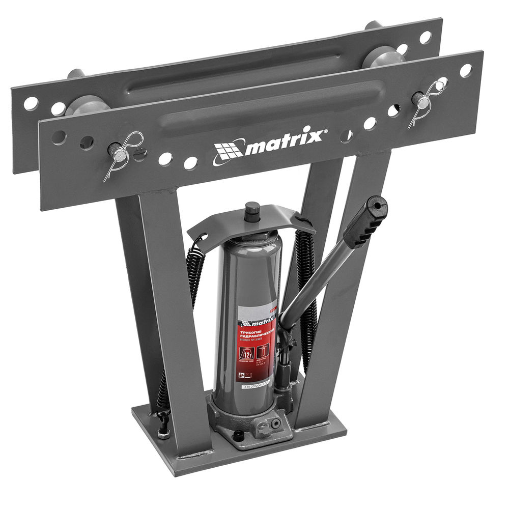 Трубогиб гидравлический, 1/2-2, 12 т, в комплекте с башмаками Matrix (181335)