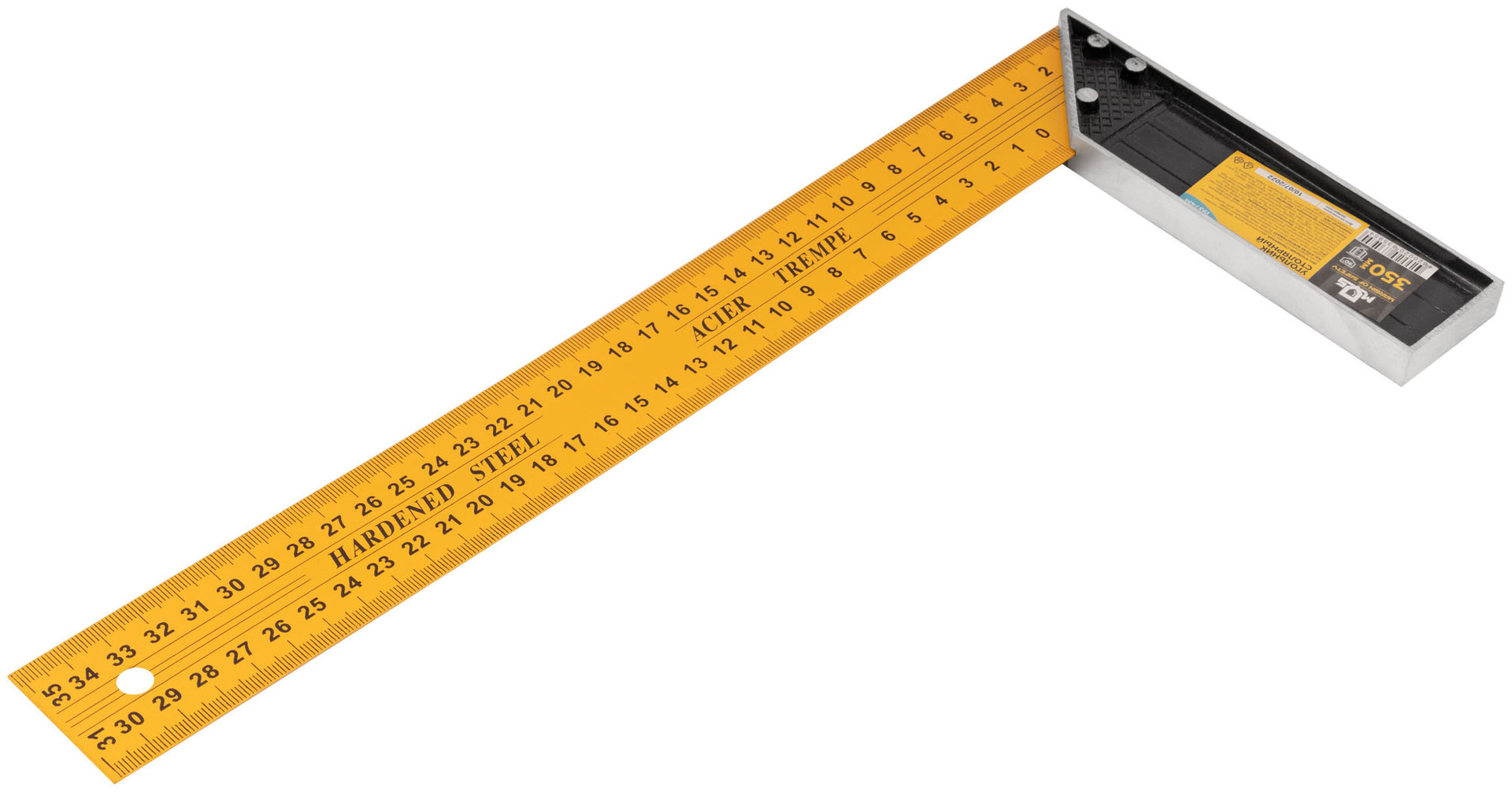 Угольник столярный, двусторонняя шкала 350 мм (19374М)