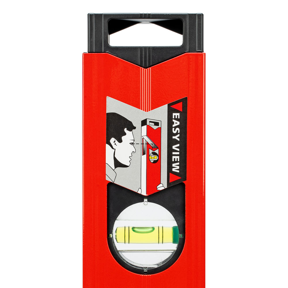 Уровень алюминиевый магнитный, 400 мм, фрезерованный, 3 глазка (1 зеркальный) усиленный Matrix (34704)