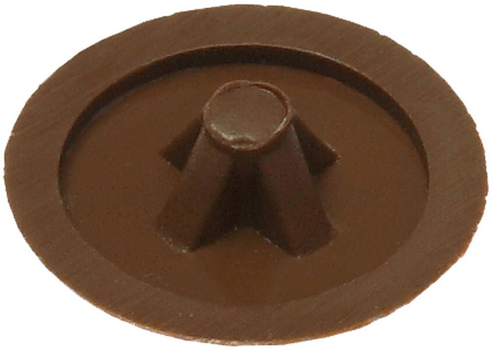 Заглушка декоративная под шуруп шлиц №2 цвет дуб, 40 шт ЗУБР 4-308156-1