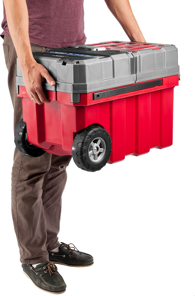 Пластиковый ящик-тележка для инструментов 616 х 378 х 415 мм 24 Профессионал ЗУБР МЕГАБОКС-24 38133-24