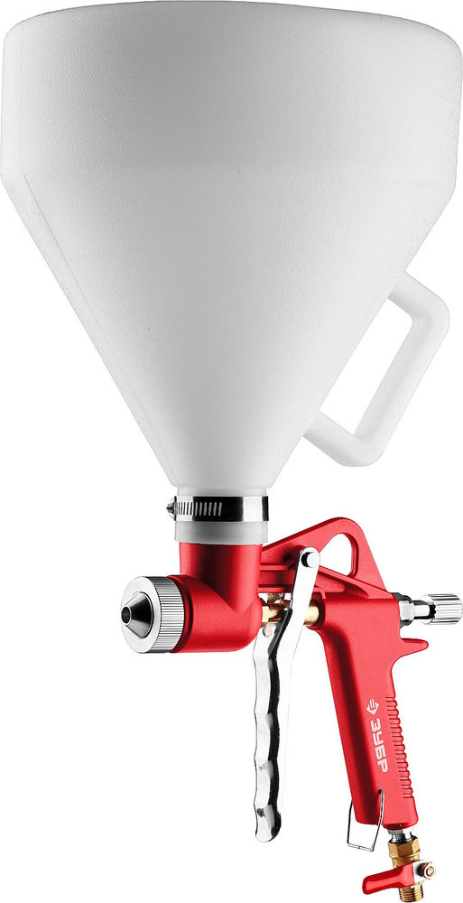 Пистолет для штукатурки MKP 600, 4, 6, 8 мм, картушный, верхний бачок ЗУБР 06466